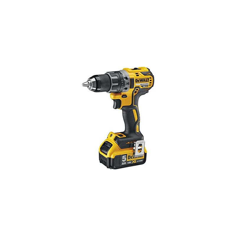 PERCEUSE VISSEUSE DE WALT DCD791P2 QW 18V 5AH LIVREE AVEC BATTERIES ET CHARGEUR