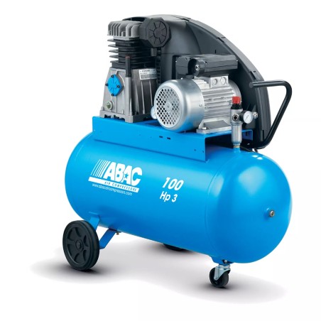 Compresseur d'air mobile 100 litres - Abac Réf. 4116024564