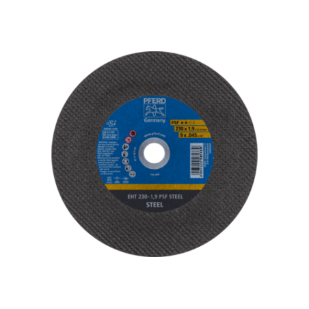 DISQUE A TRONCONNER ACIER/ INOX PSF STEELOX 230X1.9X22.23