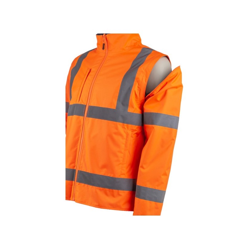 VESTE KAZAN 1/2 ORANGE HV