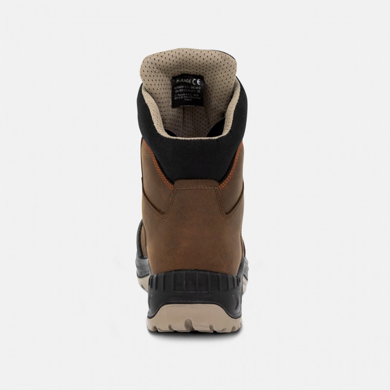 CHAUSSURES HAUTES SÉCURITÉ COULEUR MARRON S3 SRC