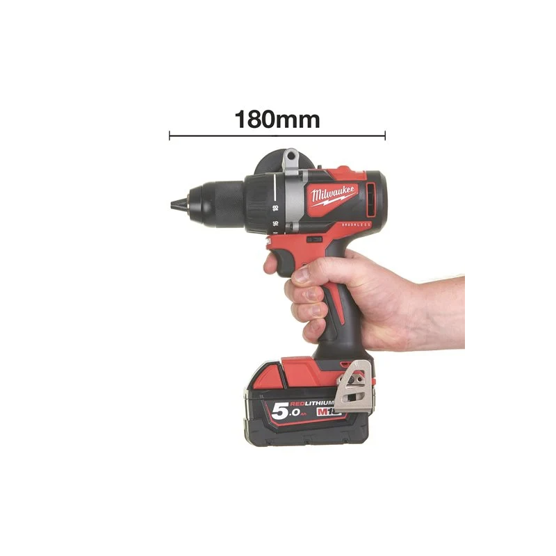 PERCEUSE VISSEUSE M18BLDD2-502X 18V LI-ION (1 HD BOX + 2 BATTERIES 5 AH + 1 CHARGEUR)