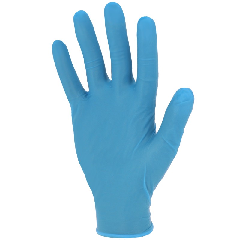 GANT NITRILE BLEU NON POUDRE BOITE 100 GANTS