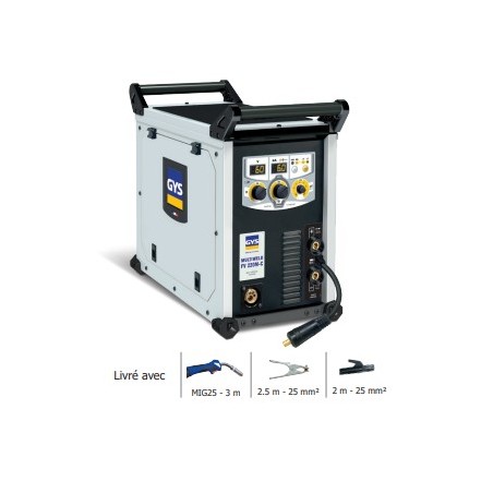 POSTE DE SOUDURE INVERTER SEMI-AUTOMATIQUE MIG/MAG MULTIWELD FV 220M-C COMPLET + ACCESSOIRES