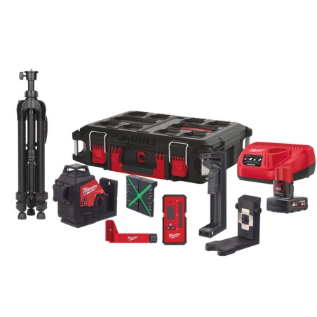 KIT LASER VERT 3 LIGNES 360° 12V