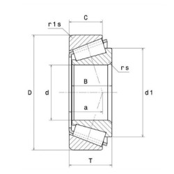 ROULEMENT A ROULEAUX CONIQUES 32022XU