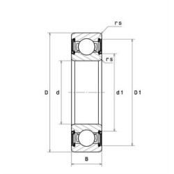 ROULEMENT A BILLES ACIER 6030LLU/2AS