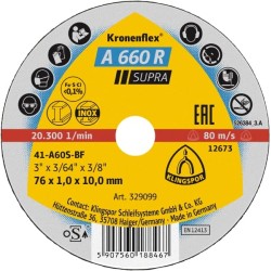 DISQUE A TRONCONNER A 660R SUPRA 76X1X10 DISQUE A TRONCONNER A 660R SUPRA 76X1X10