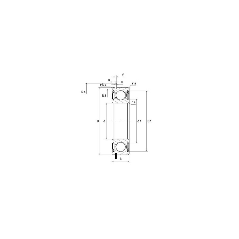 ROULEMENT A BILLES ACIER 6206ZZNR/5K