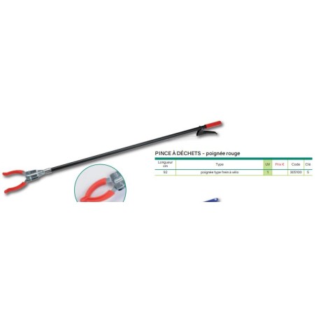 PINCE A DECHETS TYPE FREIN A VELO 92 CM REF 305100