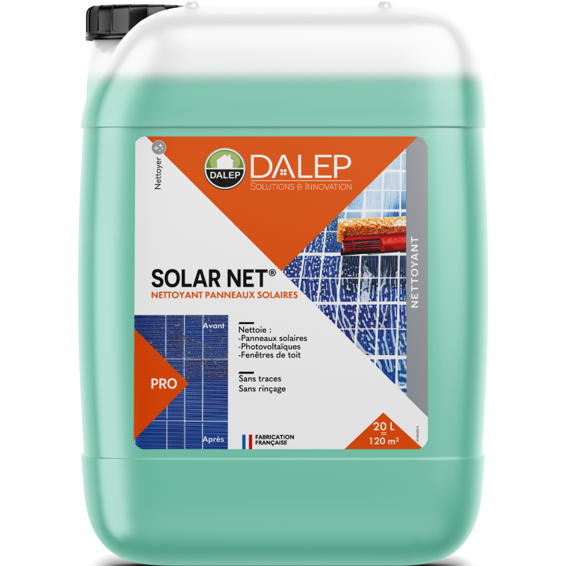 DALEP NETTOYANT PANNEAUX SOLAIRES SOLAR NET® BIDON 20L