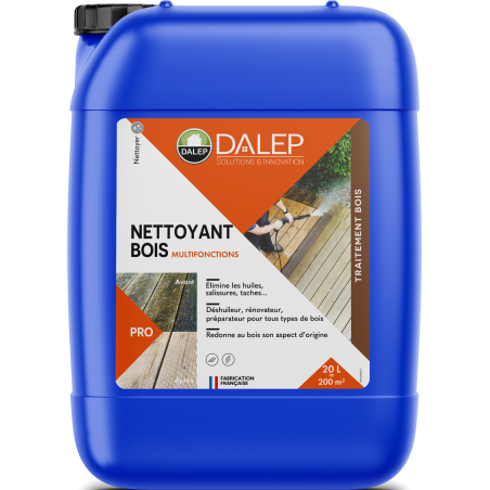 DALEP NETTOYANT BOIS MULTIFONCTIONS : HUILES ET TACHES BIDON 20L