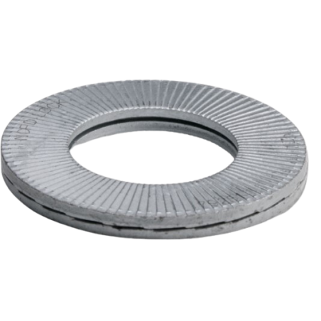 RONDELLE DOUBLE VERROUILLAGE ZI 1 paire M12 collées - CDT100