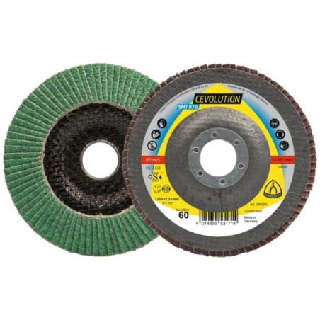 DISQUE ET ROUE ABRASIVE MULTILIANT CERAMIQUE SMT976 125X22,23 GRAIN 60 CONVEXE