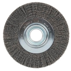 ROUND BRUSH CRIMPES WIRE 178X25X32MM 0,3 ACIER INOXYDABLE