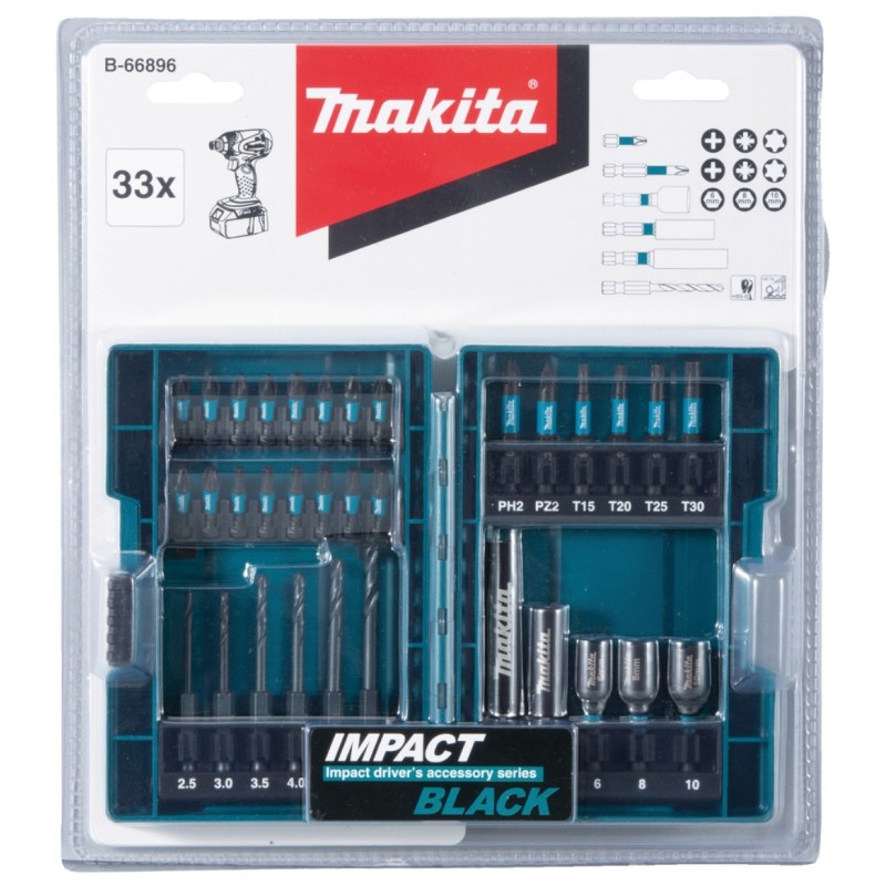 COFFRET IMPACT BLACK 33PCS - MAKITA