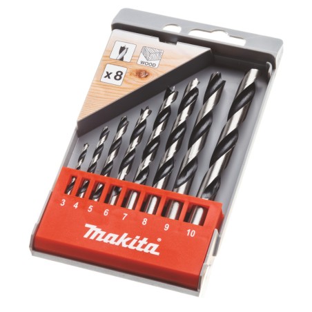 COFFRET 8 FORETS BOIS CYLINDRIQUES - MAKITA
