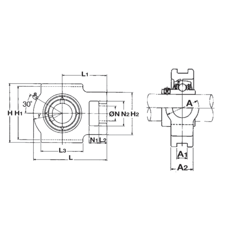PALIER COMPLET TENDEUR AUTO ALIGNEUR - REF UCT208