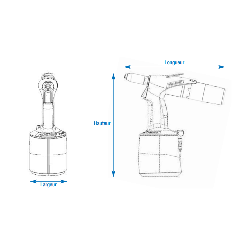 RIVETEUSE PNEUMATIQUE P2000 Ø 4-6.4