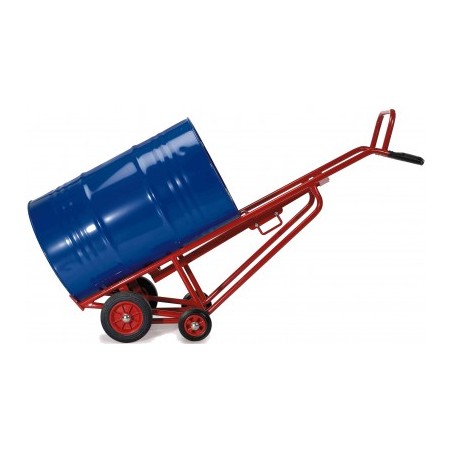 DIABLE DEPALETTISEUR DE FUTS 350KG AVEC ROUES CAOUTCHOUC Ø250+160MM