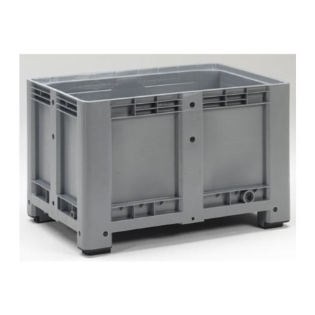CAISSE PALETTE PLASTIQUE 470L 1200X800X760MM SUR 4 PIEDS