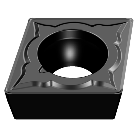 BOITE DE 10 PLAQUETTES INTERCHANGEABLES TOURNAGE CCMT 80º POSITIVE CCMT-060204-E-ZRR-P30 REF 10242