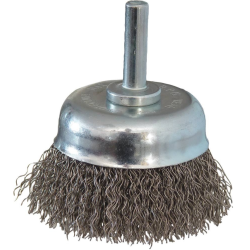 BROSSE CIRCULAIRE Ø50 SUR TIGE Ø6 FIL INOX