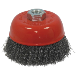 BROSSE CONIQUE D.100 M14 FIL 0.30 ACIER ONDULE