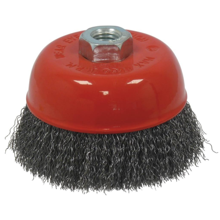 BROSSE CONIQUE D.100 M14 FIL 0.30 ACIER ONDULE