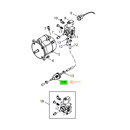 FILTRE A CARBURANT POUR NETTOYEUR MH 4M 200/1010X REF 107143630