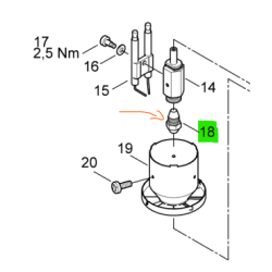 BUSE POUR NETTOYEUR MH 4M 200/1010X REF 61659 REPERE 18 BUSE POUR NETTOYEUR MH 4M 200/1010X REF 61659 REPERE 18