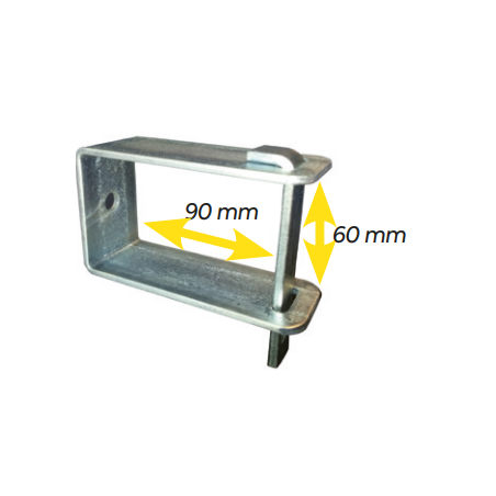 FIXATION MURALE POUR ECHELLE 90X60MM REF 380004
