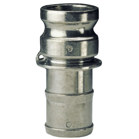 ADAPTATEUR A CAMES CANNELE INOX TYPE E