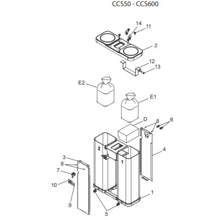 Pack maintenance Compair pour séparateur huile/eau modèle CCS500