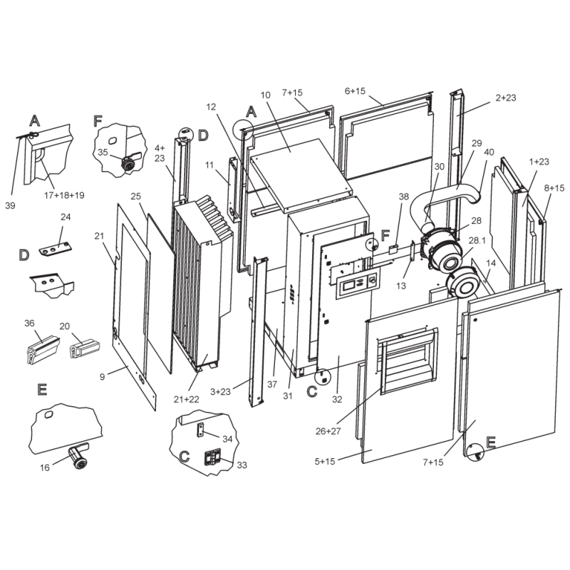 JEU DE PIECES D’USURE (E) L90-L132
