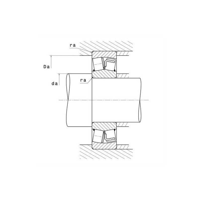 ROULEMENT A ROTULE SUR DEUX RANGEES DE ROULEAUX, CAGE TOLE 21311.V