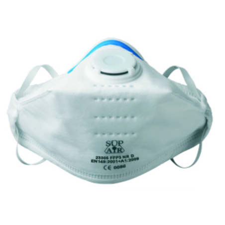 MASQUE RESPIRATOIRE FFP3, CDT 20, T PLIABLE VALVE