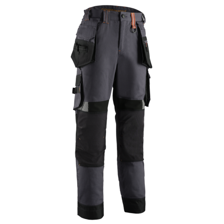 PANTALON CRISTOBAL ANTRHACITE-CITROUILLE