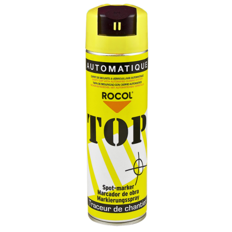 AEROSOL TOP AUTOMATIQUE JAUNE, CDT 650/500ML, COULEUR RAL1023