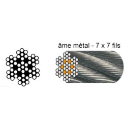 CÂBLE GALVA D.2MM 7X7 CRM 285 KG LE METRE CÂBLE GALVA D.2MM 7X7 CRM 285 KG LE METRE