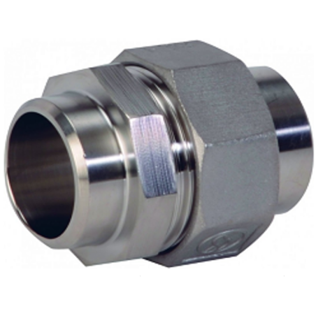 RACCORD CHIMIE 3 PIÈCES INOX 316L USINÉ L/L