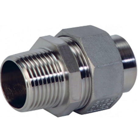 RACCORD CHIMIE 3 PIÈCES INOX 316L USINÉ M/L