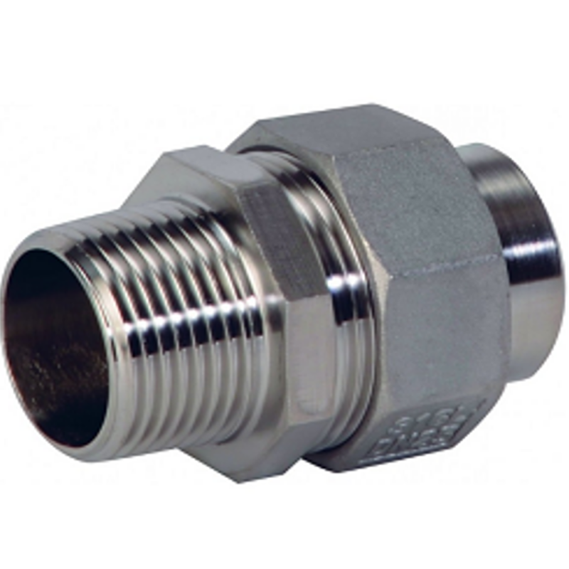 RACCORD CHIMIE 3 PIÈCES INOX 316L USINÉ M/L