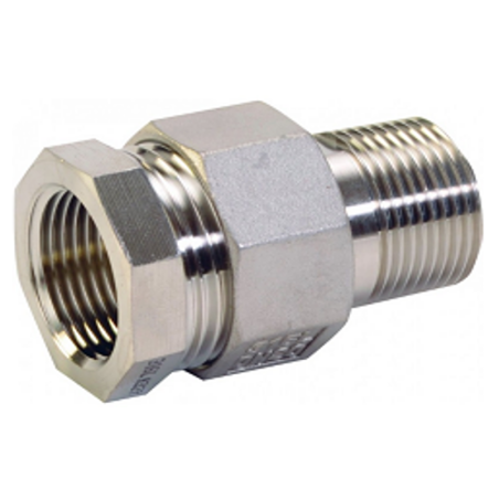RACCORD CHIMIE 3 PIÈCES INOX 316L USINÉ M/F