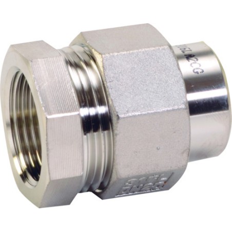 RACCORD CHIMIE 3 PIÈCES INOX 316L USINÉ F/L