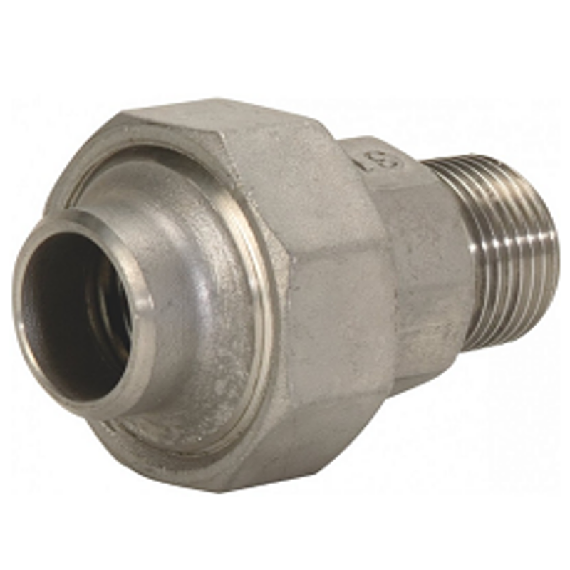 RACCORD UNION 3 PIÈCES INOX 316L BW/M