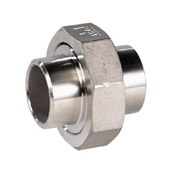 UNION A SOUDER 3 PIÈCES INOX 316L BW/BW UNION A SOUDER 3 PIÈCES INOX 316L BW/BW