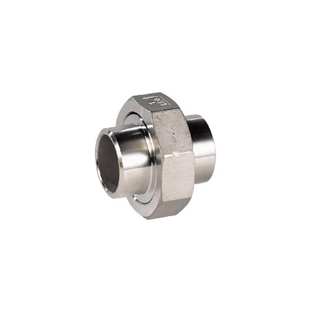 UNION A SOUDER 3 PIÈCES INOX 316L BW/BW