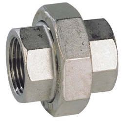 RACCORD UNION 3 PIÈCES INOX 316L F/F RACCORD UNION 3 PIÈCES INOX 316L F/F