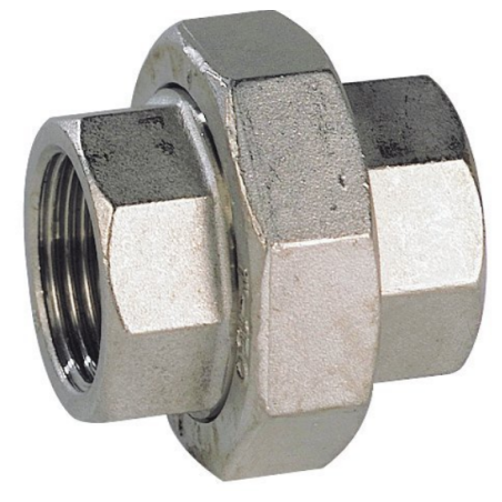 RACCORD UNION 3 PIÈCES INOX 316L F/F